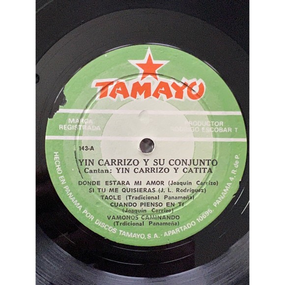 Yin Carrizo Y Su Conjunto Cantan Yin Carrizo Y Catita LP Tamayo 143 Panama VG+ - Picture 5 of 7